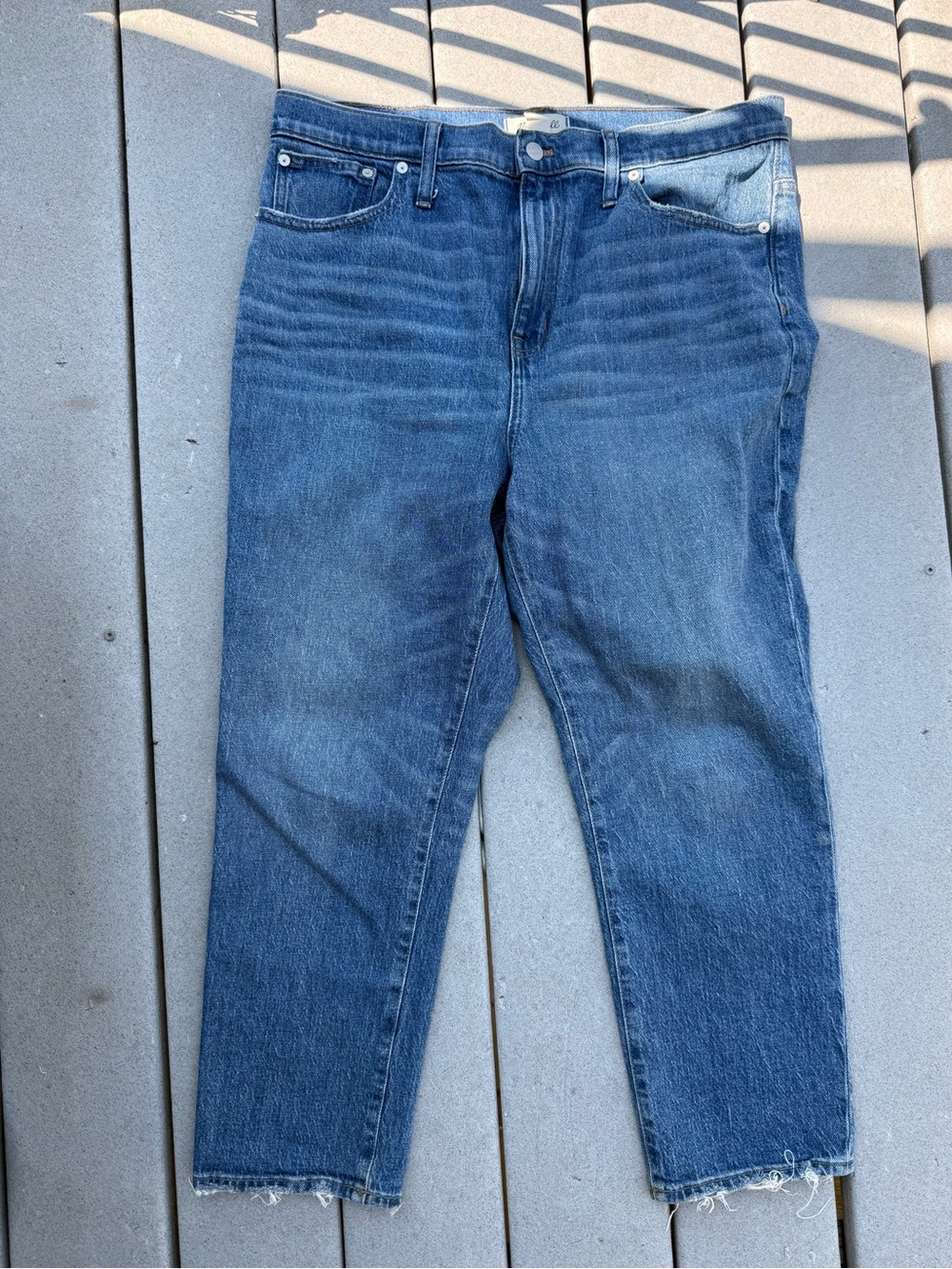 Madewell High-Rise Slim Crop Boyjean